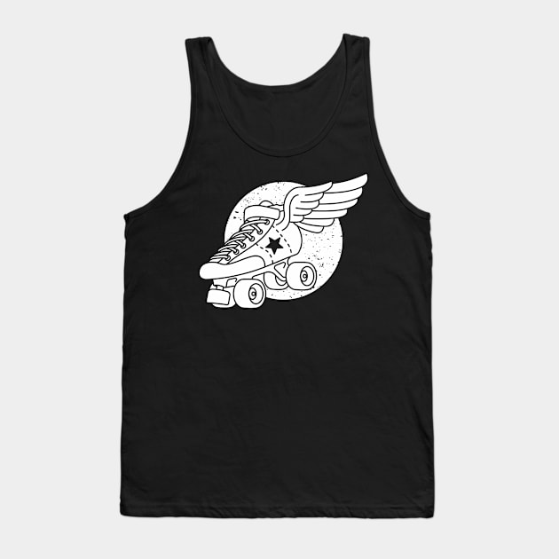 Jammer Winged Skate Tank Top by Raygun Vectors